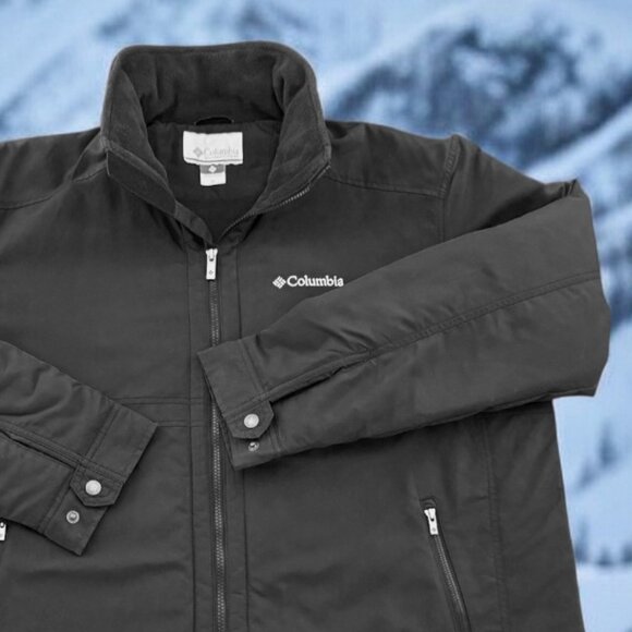 Columbia Men's Loma Soft Shell Fleece Lined Chin Protect Collar Zipper Jacket - Picture 5 of 8